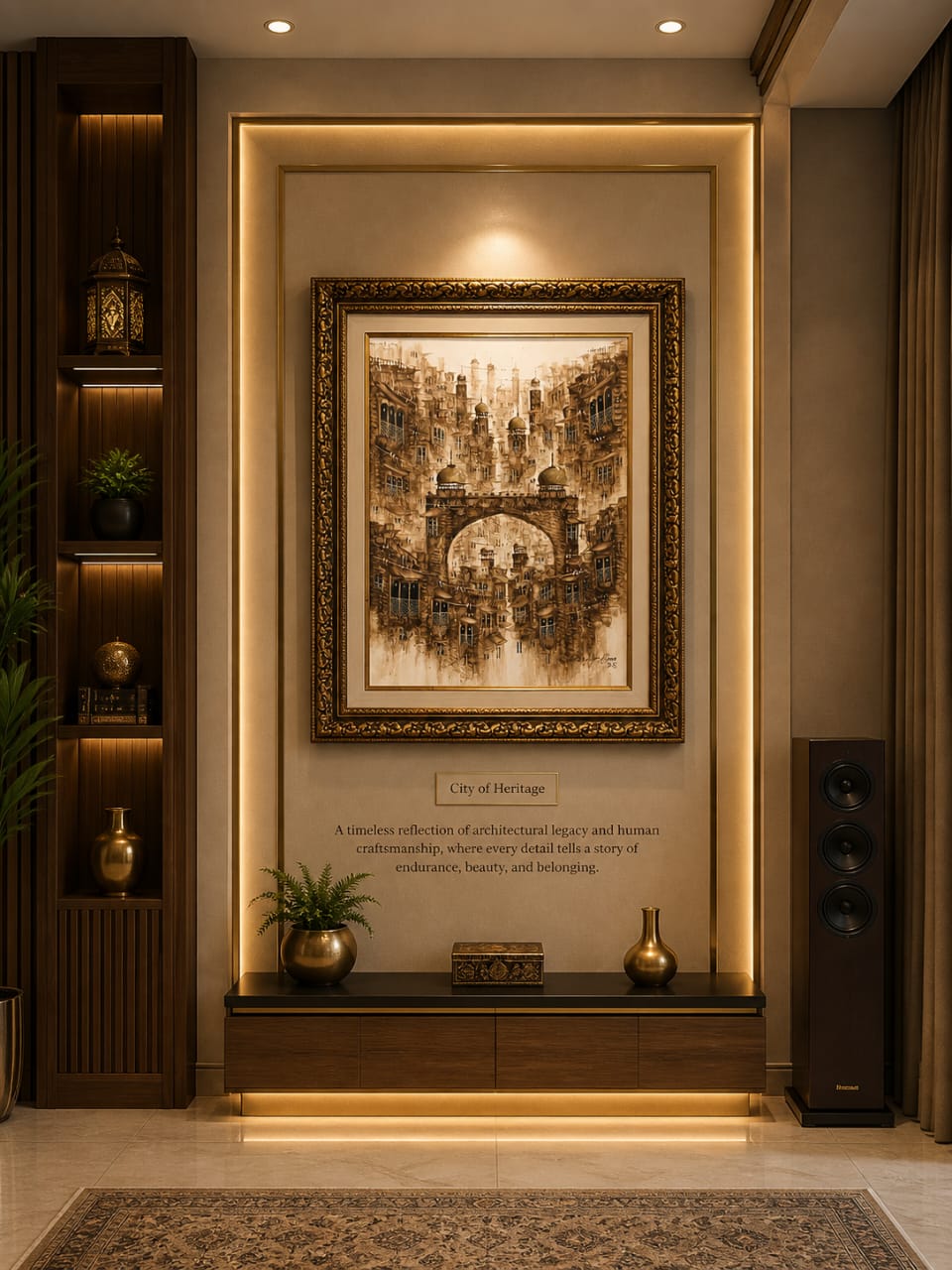 Royal Heritage: Mughal Miniature Art Frame