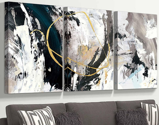 Golden Harmony – Abstract Luxury Wall Art