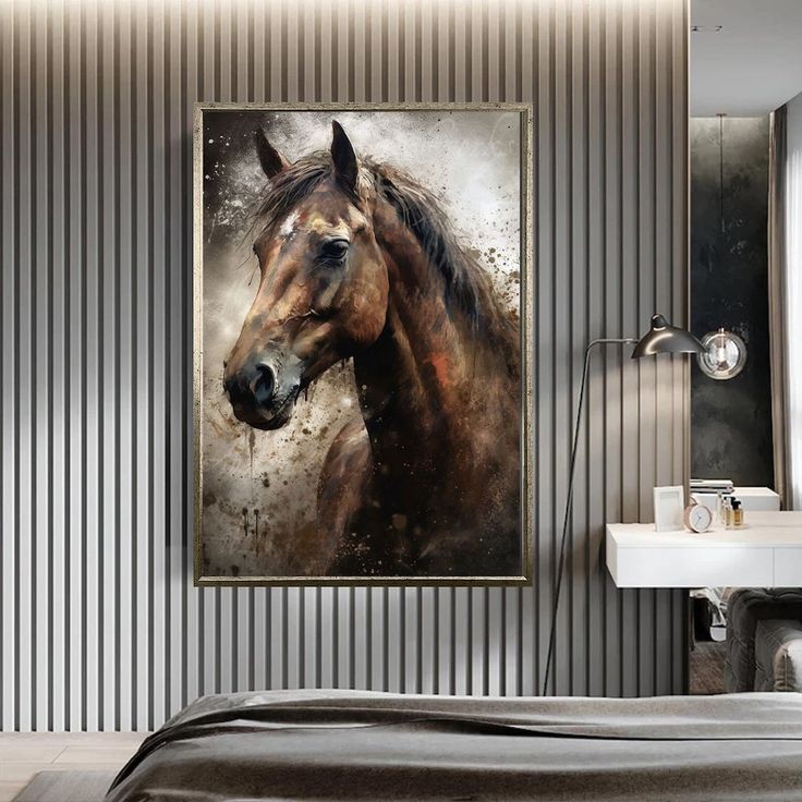 “Wild Spirit – Earth Toned Horse Composition”