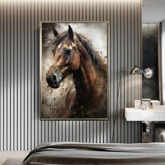 “Wild Spirit – Earth Toned Horse Composition”