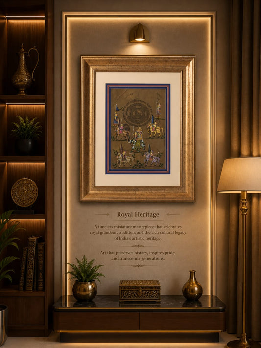 Royal Heritage: Mughal Miniature Art Frame